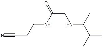 N-(2-cyanoethyl)-2-[(3-methylbutan-2-yl)amino]acetamide Structure