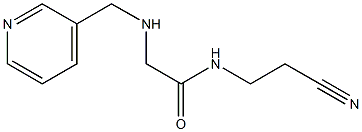 N-(2-cyanoethyl)-2-[(pyridin-3-ylmethyl)amino]acetamide Structure