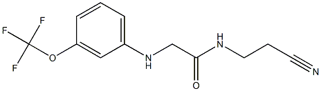 N-(2-cyanoethyl)-2-{[3-(trifluoromethoxy)phenyl]amino}acetamide Structure