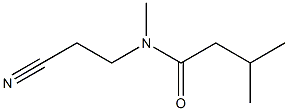 N-(2-cyanoethyl)-N,3-dimethylbutanamide Structure