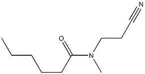 N-(2-cyanoethyl)-N-methylhexanamide Structure