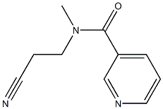 N-(2-cyanoethyl)-N-methylpyridine-3-carboxamide 结构式