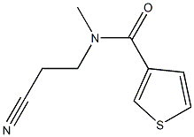 N-(2-cyanoethyl)-N-methylthiophene-3-carboxamide Struktur