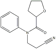 N-(2-cyanoethyl)-N-phenyltetrahydrofuran-2-carboxamide Struktur