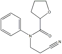 N-(2-cyanoethyl)-N-phenyltetrahydrofuran-2-carboxamide,,结构式