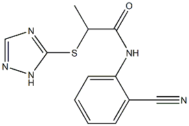 N-(2-cyanophenyl)-2-(1H-1,2,4-triazol-5-ylsulfanyl)propanamide Structure