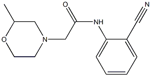N-(2-cyanophenyl)-2-(2-methylmorpholin-4-yl)acetamide 化学構造式