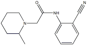 N-(2-cyanophenyl)-2-(2-methylpiperidin-1-yl)acetamide Structure