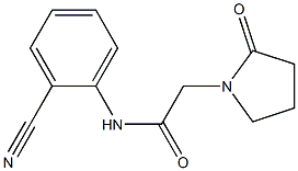 N-(2-cyanophenyl)-2-(2-oxopyrrolidin-1-yl)acetamide Structure