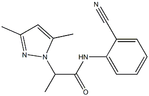 N-(2-cyanophenyl)-2-(3,5-dimethyl-1H-pyrazol-1-yl)propanamide Structure