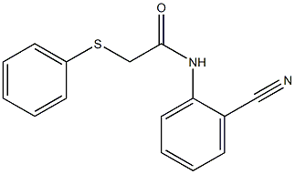 N-(2-cyanophenyl)-2-(phenylsulfanyl)acetamide Structure