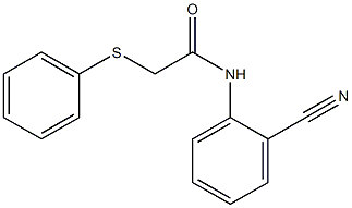 N-(2-cyanophenyl)-2-(phenylsulfanyl)acetamide