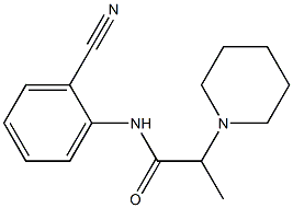 N-(2-cyanophenyl)-2-(piperidin-1-yl)propanamide Structure