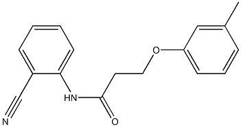 N-(2-cyanophenyl)-3-(3-methylphenoxy)propanamide Struktur