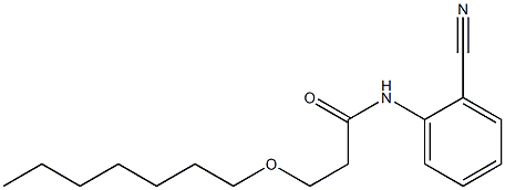 N-(2-cyanophenyl)-3-(heptyloxy)propanamide Structure