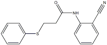  N-(2-cyanophenyl)-3-(phenylsulfanyl)propanamide