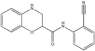 N-(2-cyanophenyl)-3,4-dihydro-2H-1,4-benzoxazine-2-carboxamide Structure