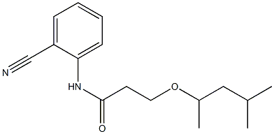 N-(2-cyanophenyl)-3-[(4-methylpentan-2-yl)oxy]propanamide Structure