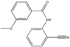 N-(2-cyanophenyl)-3-methoxybenzamide Struktur