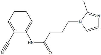 N-(2-cyanophenyl)-4-(2-methyl-1H-imidazol-1-yl)butanamide Struktur