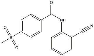 N-(2-cyanophenyl)-4-methanesulfonylbenzamide Struktur