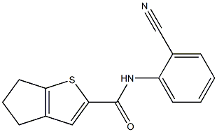 N-(2-cyanophenyl)-5,6-dihydro-4H-cyclopenta[b]thiophene-2-carboxamide Structure