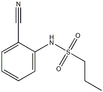 N-(2-cyanophenyl)propane-1-sulfonamide Structure