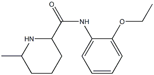 N-(2-ethoxyphenyl)-6-methylpiperidine-2-carboxamide,,结构式