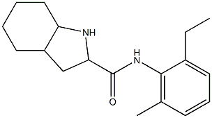 N-(2-ethyl-6-methylphenyl)octahydro-1H-indole-2-carboxamide Struktur