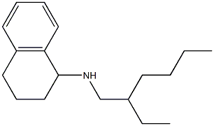 N-(2-ethylhexyl)-1,2,3,4-tetrahydronaphthalen-1-amine 结构式