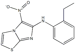 N-(2-ethylphenyl)-5-nitroimidazo[2,1-b][1,3]thiazol-6-amine Structure