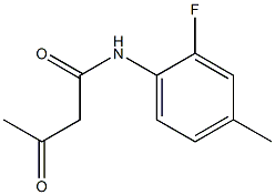 N-(2-fluoro-4-methylphenyl)-3-oxobutanamide Struktur