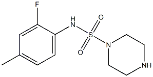 N-(2-fluoro-4-methylphenyl)piperazine-1-sulfonamide Structure