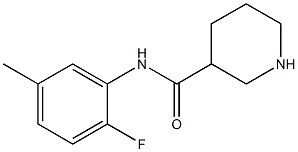 N-(2-fluoro-5-methylphenyl)piperidine-3-carboxamide Structure