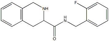 N-(2-fluorobenzyl)-1,2,3,4-tetrahydroisoquinoline-3-carboxamide Structure