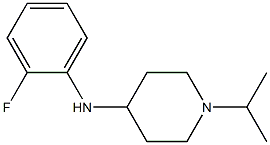 N-(2-fluorophenyl)-1-(propan-2-yl)piperidin-4-amine,,结构式