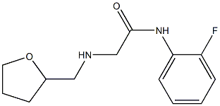 N-(2-fluorophenyl)-2-[(oxolan-2-ylmethyl)amino]acetamide Struktur
