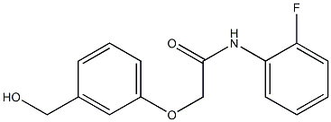 N-(2-fluorophenyl)-2-[3-(hydroxymethyl)phenoxy]acetamide Structure
