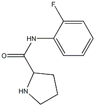N-(2-fluorophenyl)pyrrolidine-2-carboxamide Struktur