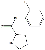 N-(2-fluorophenyl)pyrrolidine-2-carboxamide 化学構造式