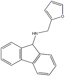 N-(2-furylmethyl)-9H-fluoren-9-amine Structure