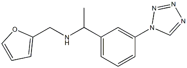  N-(2-furylmethyl)-N-{1-[3-(1H-tetrazol-1-yl)phenyl]ethyl}amine