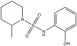 N-(2-hydroxyphenyl)-2-methylpiperidine-1-sulfonamide,,结构式
