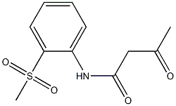 N-(2-methanesulfonylphenyl)-3-oxobutanamide 化学構造式