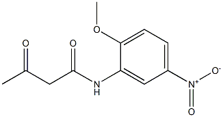 N-(2-methoxy-5-nitrophenyl)-3-oxobutanamide Struktur