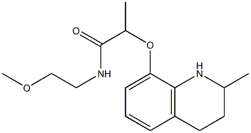 N-(2-methoxyethyl)-2-[(2-methyl-1,2,3,4-tetrahydroquinolin-8-yl)oxy]propanamide Structure