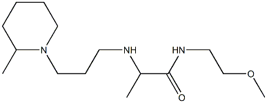 N-(2-methoxyethyl)-2-{[3-(2-methylpiperidin-1-yl)propyl]amino}propanamide,,结构式