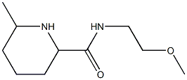 N-(2-methoxyethyl)-6-methylpiperidine-2-carboxamide 结构式