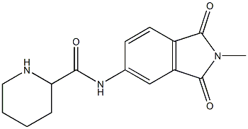 N-(2-methyl-1,3-dioxo-2,3-dihydro-1H-isoindol-5-yl)piperidine-2-carboxamide 化学構造式