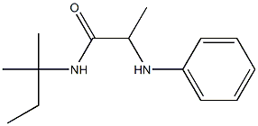 N-(2-methylbutan-2-yl)-2-(phenylamino)propanamide,,结构式